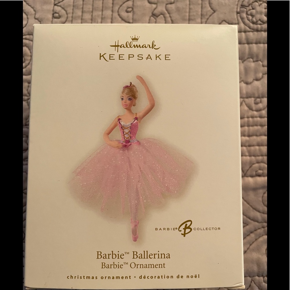 2007 Barbie ballerina ornament.